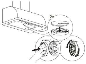 IKEA FULLSTANDIG Wall Mounted Extractor Hood - Regeneration procedure