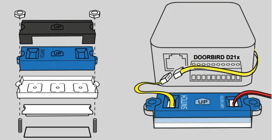 DoorBird D21X Light Push Buttons - figure 1