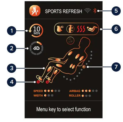 INFINITY Evolution Max 4D Massage Chair- Use Screen