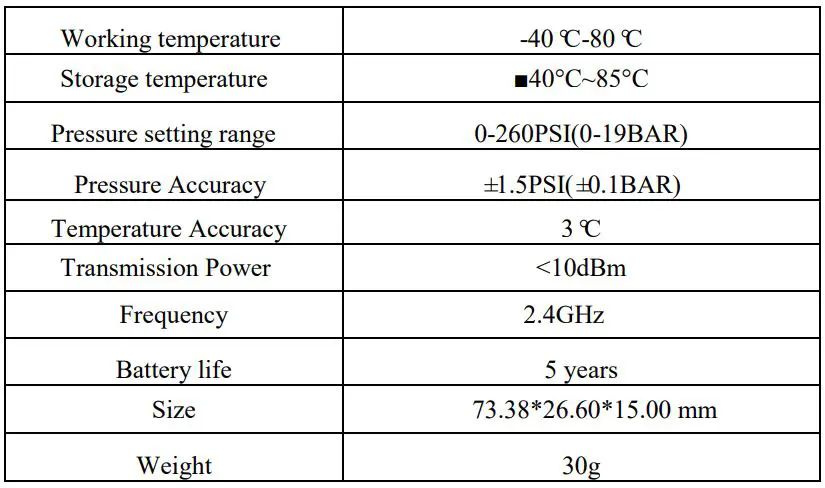 Shenzhen Maxima Electronic Technology KING330XI Bluetooth Tire Pressure Monitoring System Instruction Manual - Bind Sensors