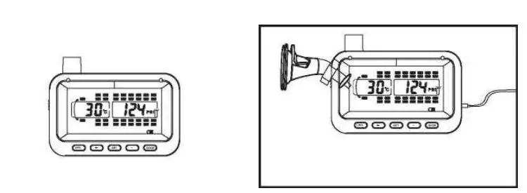 Shenzhen Maxima Electronic Technology KING330XI Bluetooth Tire Pressure Monitoring System Instruction Manual - Monitor Installation