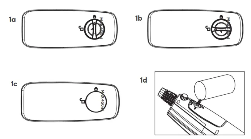 Turn the water tank cap counter-clockwise to the open