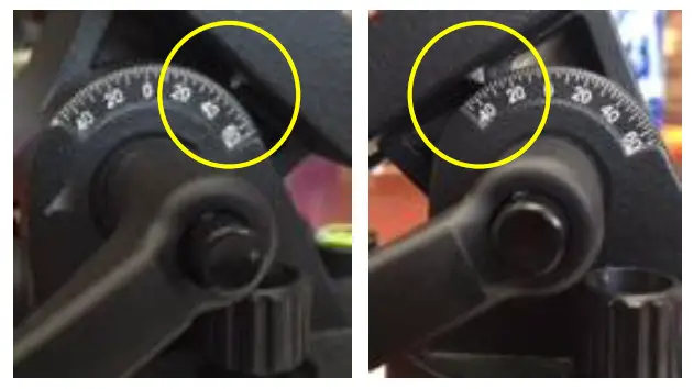 iOptron Camera Mount - The latitude adjustment range