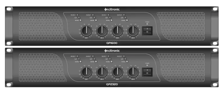 citronic-QP1600-Quad-Power-Amplifiers