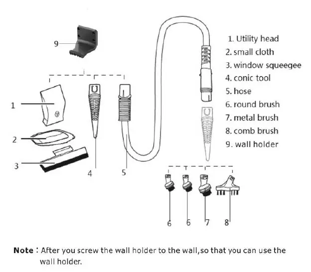 H Koenig ARYA600 3-In-1 Steam and Vacuum Cleaner fig2