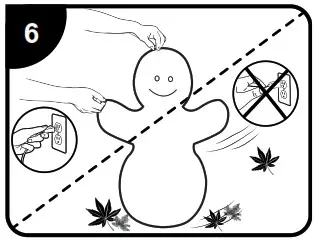 AIRBLOWN INFLATABLE B089YV1FNT Mixed Media Snow Couple Giant - Assembly Instructions 6