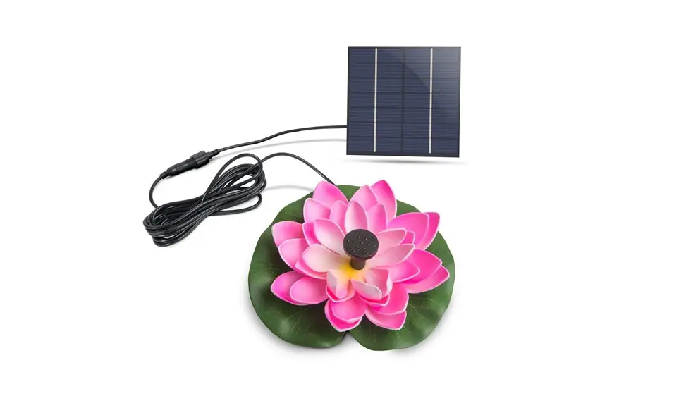 Garden Of Eden 11224b Led Solar Fountain - White Waterlily 180 X 170 Mm Instructions