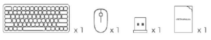 CORN K755 2 4G Wireless Keyboard - kyborb