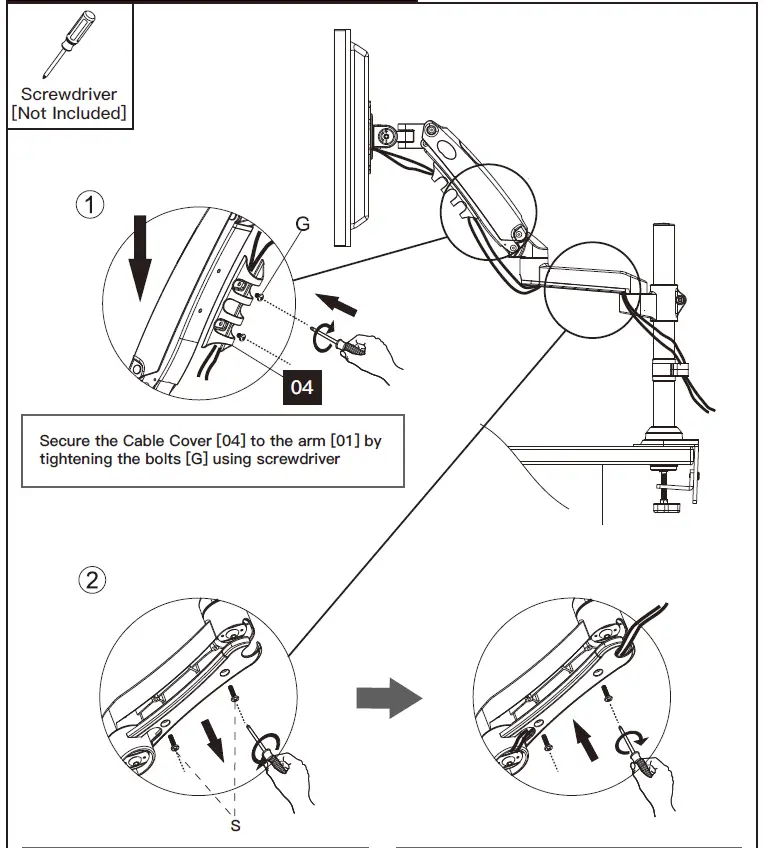 HUANUO-HNSS8-Monitor-Desk-Mount-24