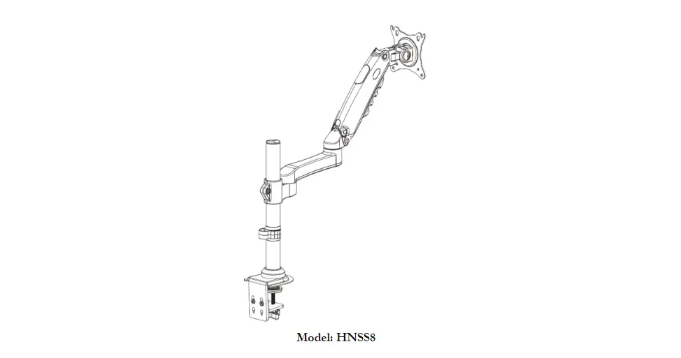 Huanuo Hnss8 Monitor Desk Mount Instruction Manual