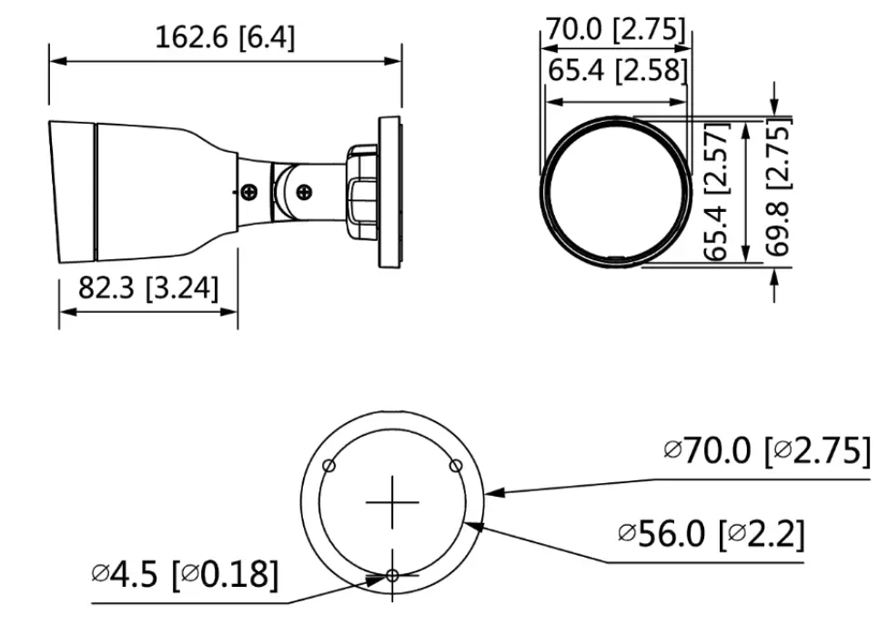 RISCO RVCM52P20 VUpoint Bullet 4MP PoE Camera-fig1