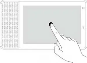 FIG 4 Using the touch screen