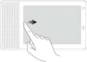 FIG 5 Using the touch screen