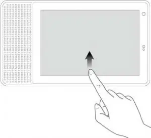 FIG 6 Using the touch screen