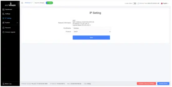 BITMAIN AntMiner 240 L L7 Server - Setting Up Server 4