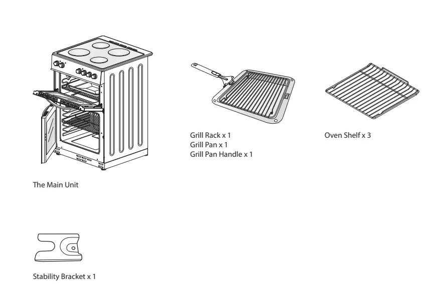 Currys CFTE60W17 Free-Standing Twin Cavity Electric Cooker 1