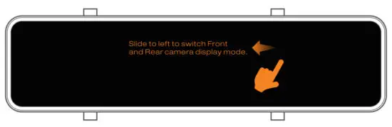 TOGUARD RM05 Touch Screen Streaming Video Rear View Mirror - shortcut operation 2