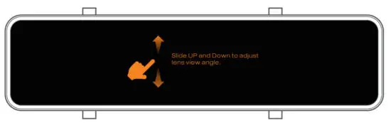 TOGUARD RM05 Touch Screen Streaming Video Rear View Mirror - shortcut operation 4