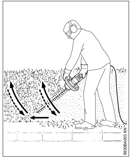 STIHL HSE 42 Very Light 420W Electric Hedge Trimmer - Vertical Cut