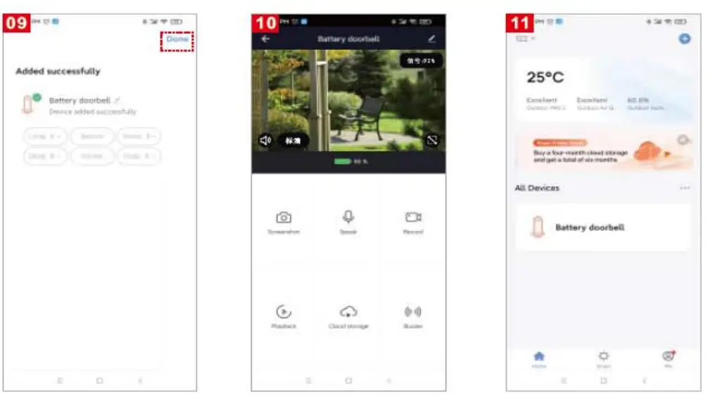 Golden Vision H4 Smart Battery Video Doorbell app 3