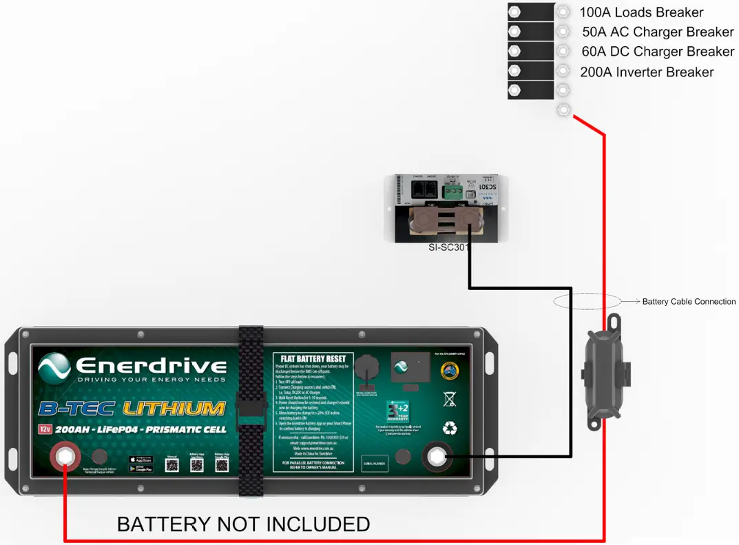 DOMETIC SCQ50 4 Input Shunt - Diagram 1