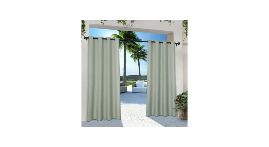 Exclusive Home Cabana Seafoam Top Light Filtering Curtain Panel User Guide