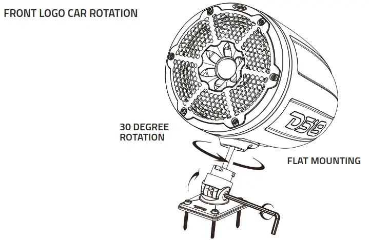 DS18 CF X6TP NS Marine Tower Pod for 6 5 Inch Speakers - fig4