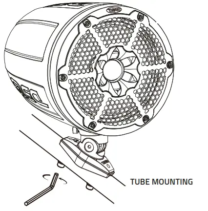 DS18 CF X6TP NS Marine Tower Pod for 6 5 Inch Speakers - fig5