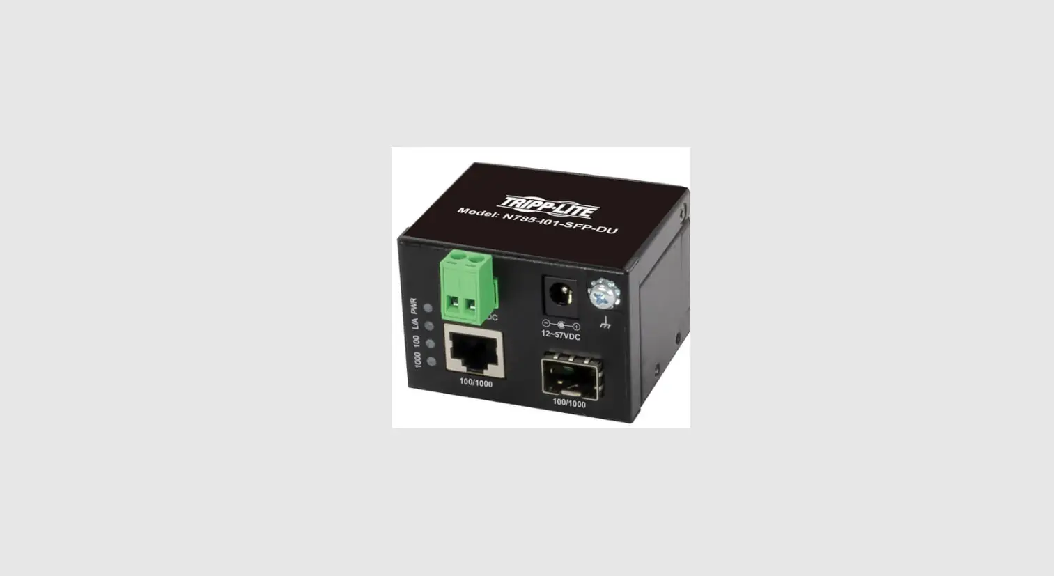 Tripp Lite N785-i01-sfp-du Industrial Gigabit Copper To Fiber Media Converter User Guide