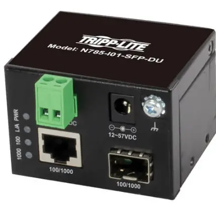 TRIPP-LITE-N785-I01-SFP-DU-Industrial-Gigabit-Copper-to-Fiber-Media-Converter-product