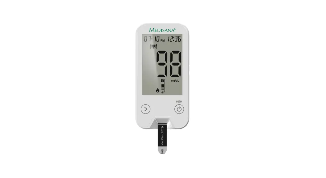 Medisana Meditouch-2 Mg-dl Blood Glucose Monitor Incl.starter Set User Manual