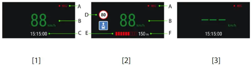 NAVITEL MR450 GPS Digital Video Recorder - Digital Speed and Camera Info