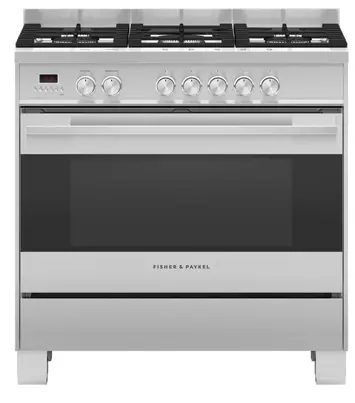 FISHER PAYKEL OR90SDG4X1 90cm Dual Fuel Freestanding Range Cooker -
