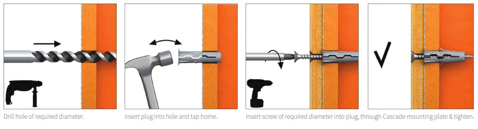 UFO 3851 Sensory Wall Cascade - fig 1