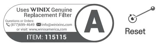 WINIX C535 Air Purifier with True HEPA Filter Set User Manual - REPLACING FILTERS
