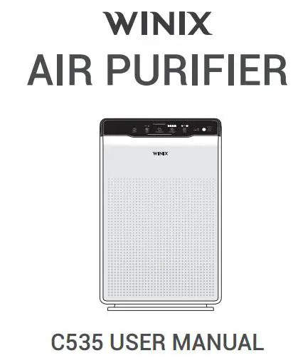 WINIX C535 Air Purifier with True HEPA Filter Set User Manual