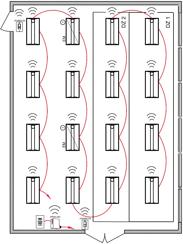 Acuity-Controls-IECC-2021-Design-with-Wireless-Open-Office-with-nLight-Air-Enabled-Fixtures-fig-1