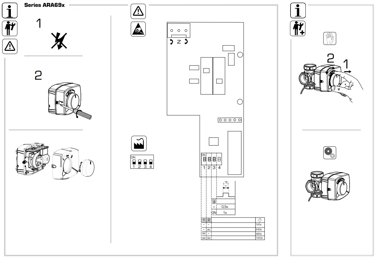 ESBE ARA600 Series Actuators for VRG130 Valves - fig 9