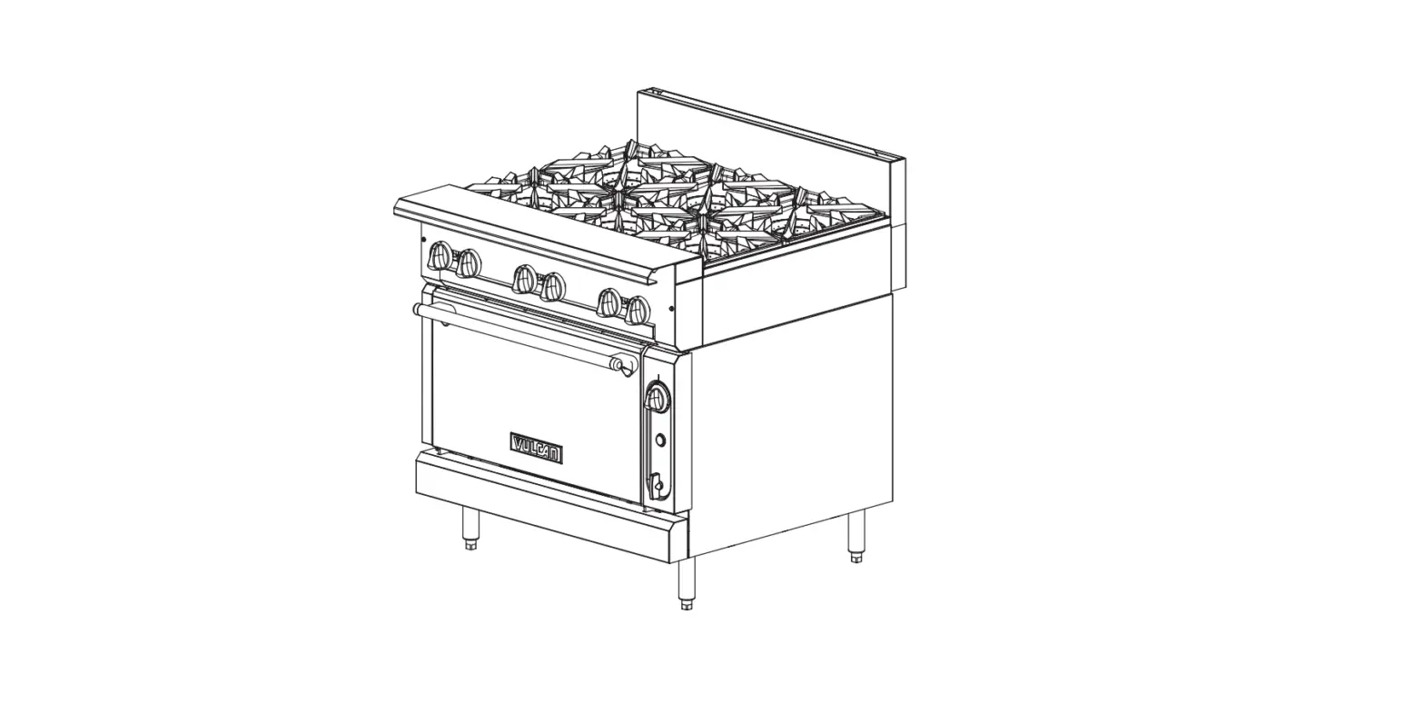 Vulcan V336h Natural Gas Range Owner's Manual