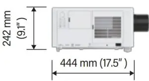 Dimensions Side view