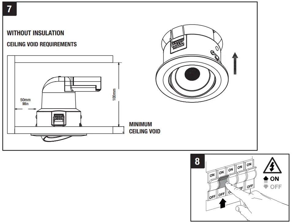 ENLITE EN DE62PRO LED Dimmable 6w IP20 Fire Rated Tilt Downlight - fig 2