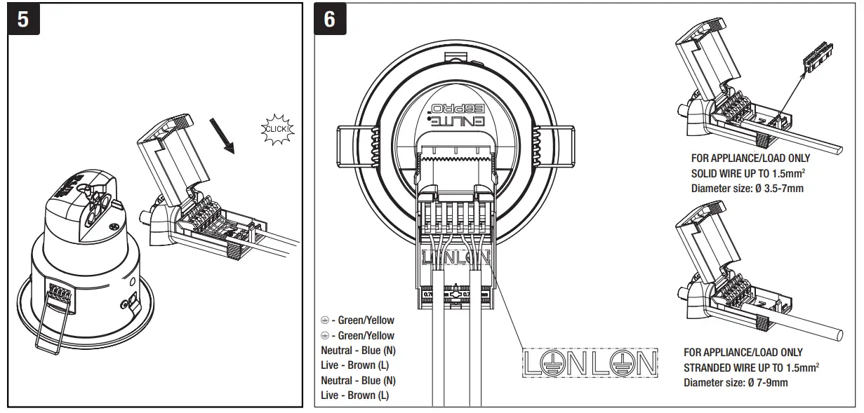 ENLITE EN DE62PRO LED Dimmable 6w IP20 Fire Rated Tilt Downlight - fig 2