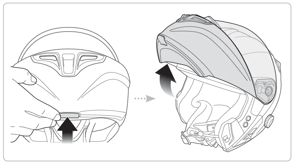 SENA GW00S1 Outrush Bluetooth Modular Motorcycle fig 11