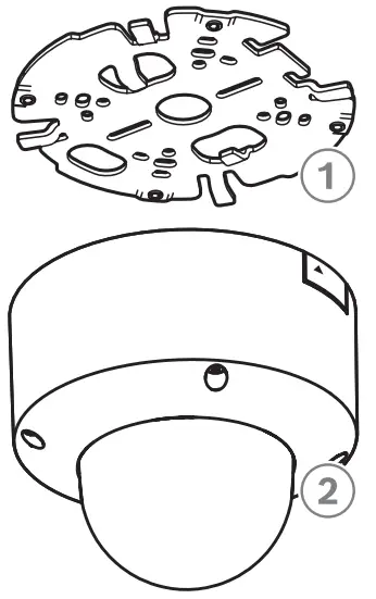 BOSCH NDV 8503 R LEXIDOME IP indoor 8000i 6MP PTRZ Network Dome Camera with 3 9 10mm Lens - Fig 1