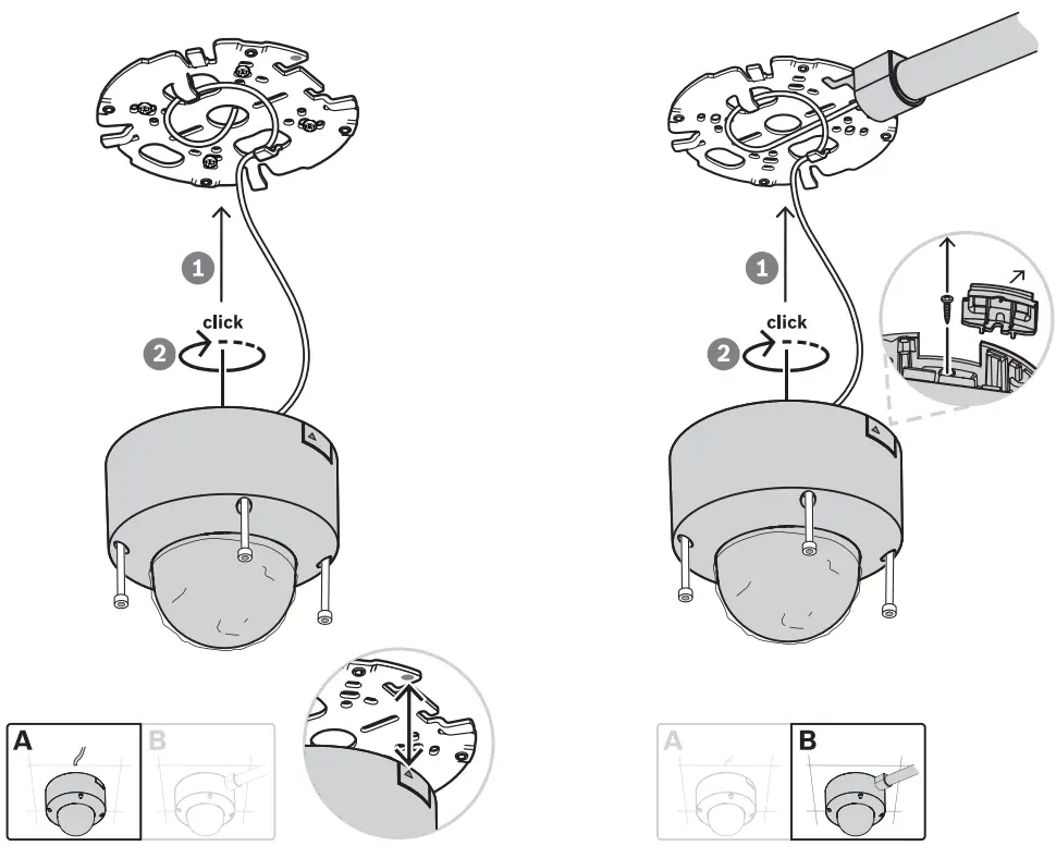 BOSCH NDV 8503 R LEXIDOME IP indoor 8000i 6MP PTRZ Network Dome Camera with 3 9 10mm Lens - Fig 28