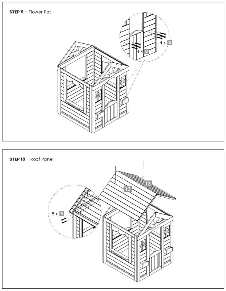LIFESPAN KIDS LKCH-TEDV2NT KIDS Wooden Cubby House - fig 11