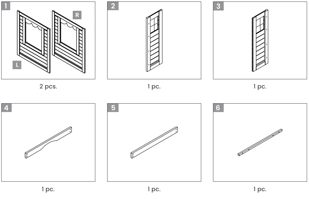 LIFESPAN KIDS LKCH-TEDV2NT KIDS Wooden Cubby House - fig 2