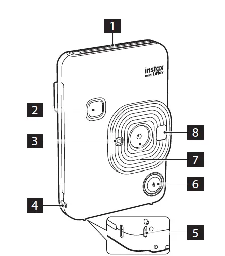 FUJIFILM BODM1P102-200 Instax Mini LiPlay Hybrid Instant Camera-5