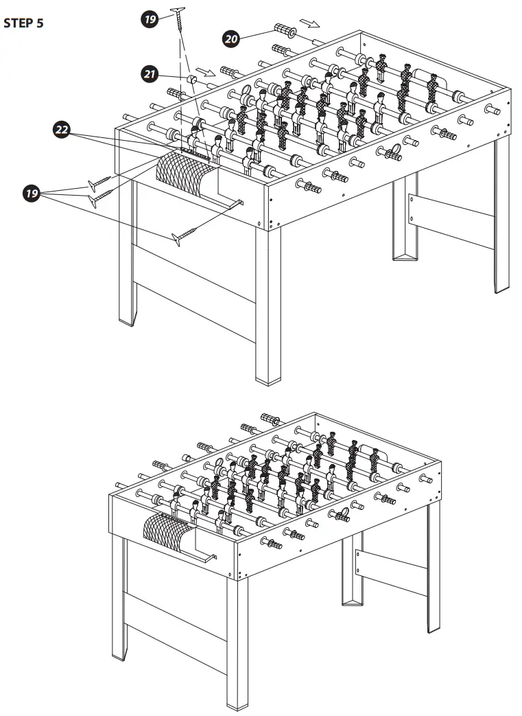 serenelife SLFSBLT47 48 Inch Competition Sized Foosball Table-fig4