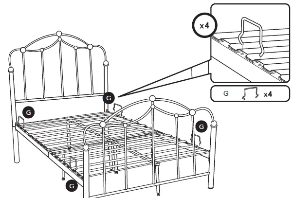 VonHaus-4000307IM -White-Metal-Double-Bed-Frame-FIG-14